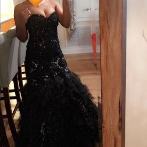 Beautiful black prom dress